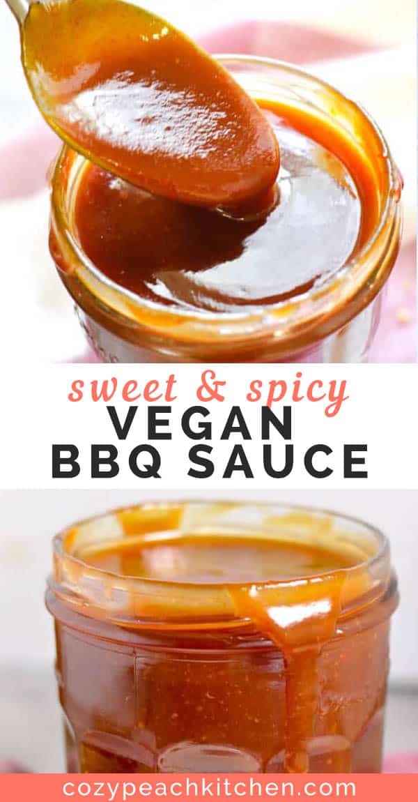 Sweet and Spicy Vegan Barbecue Sauce Cozy Peach Kitchen