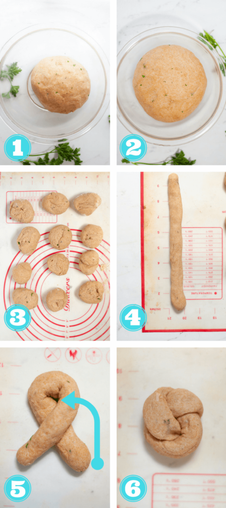 Step by step how to make garlic knots