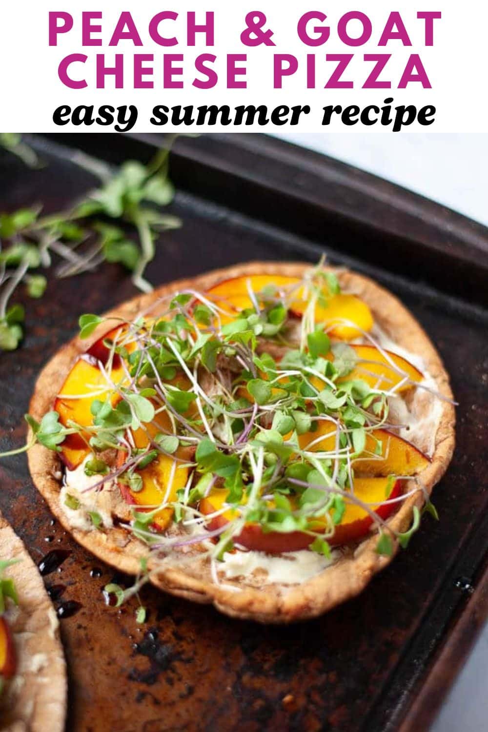 Peach Pizza with Goat Cheese Cozy Peach Kitchen