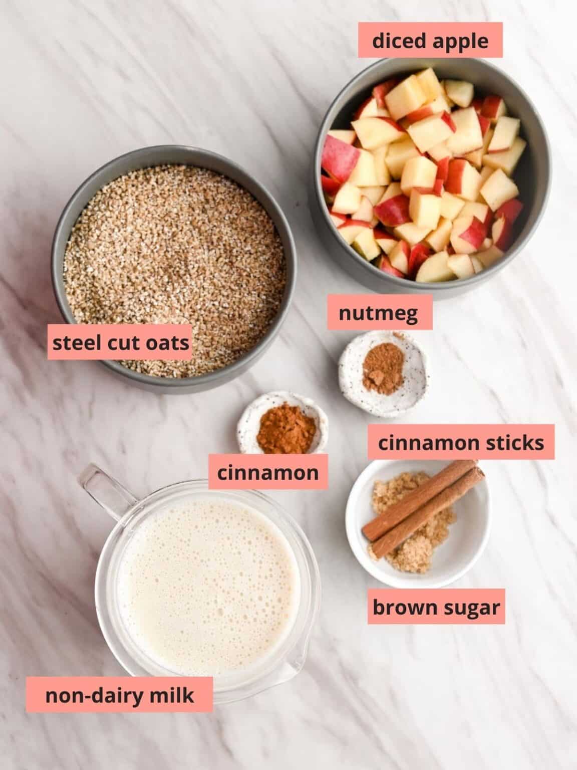 Instant Pot Apple Cinnamon Steel Cut Oats Cozy Peach Kitchen