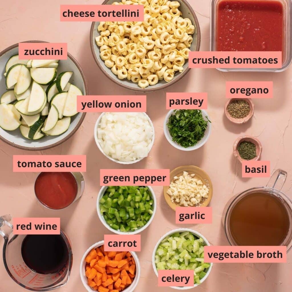 Vegetarian Tortellini Soup Cozy Peach Kitchen