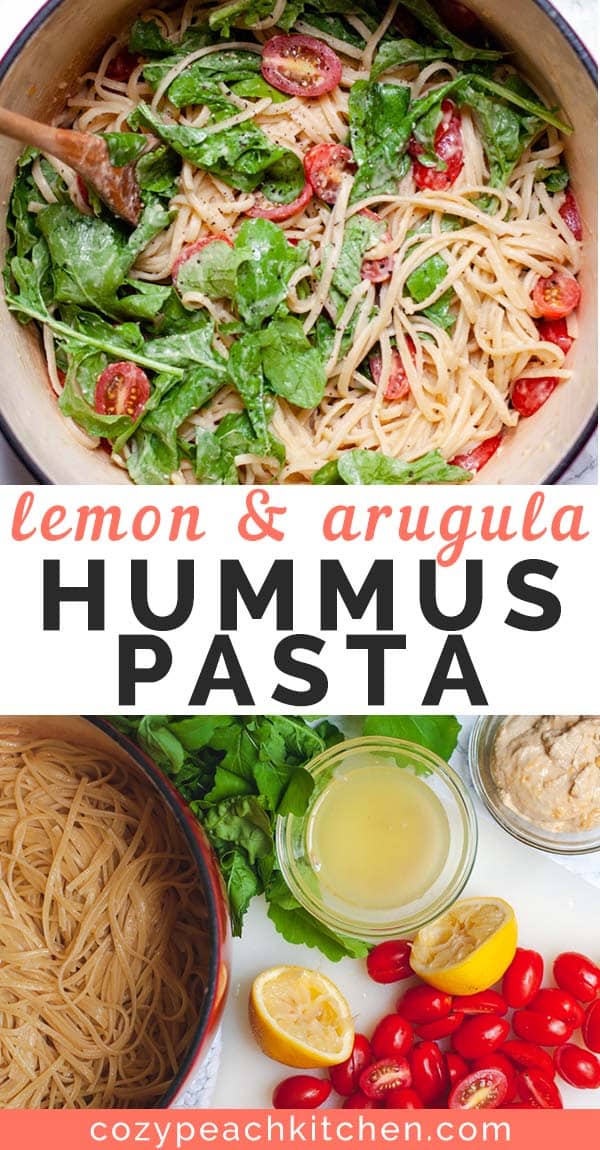 Lemon Hummus Pasta Cozy Peach Kitchen