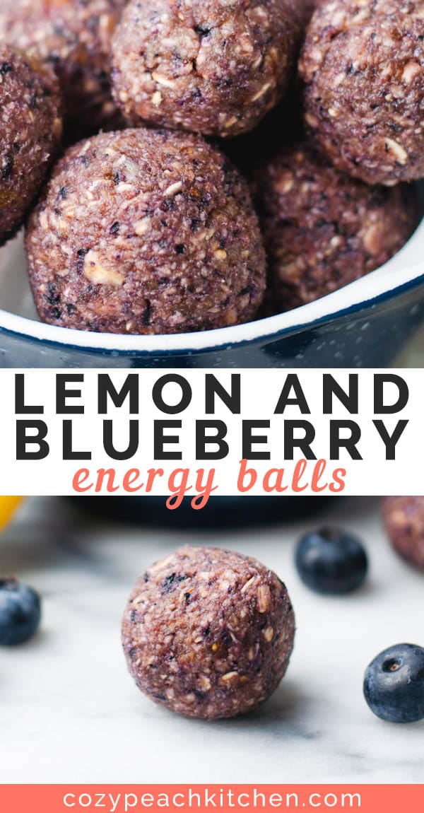 Blueberry Lemon Energy Balls Cozy Peach Kitchen