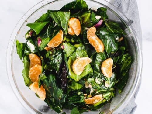 collard green dressing Collard Greens Salad with Lemon-Parmesan Dressing