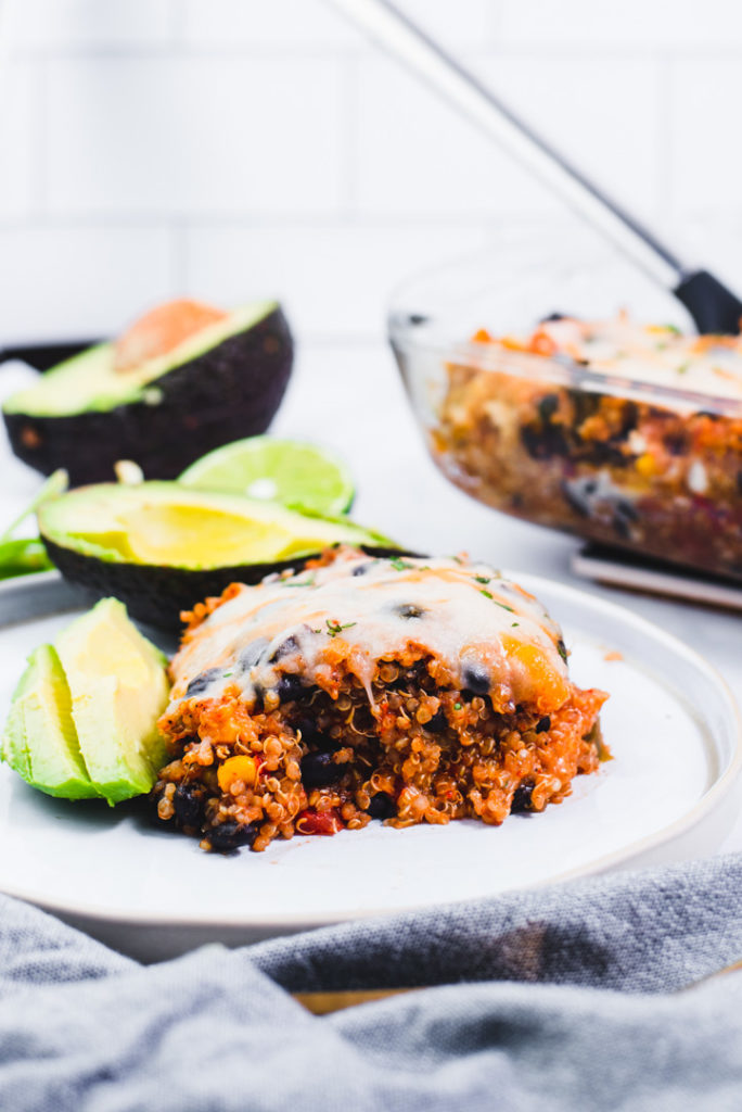 Vegetarian Black Bean Quinoa Casserole Cozy Peach Kitchen
