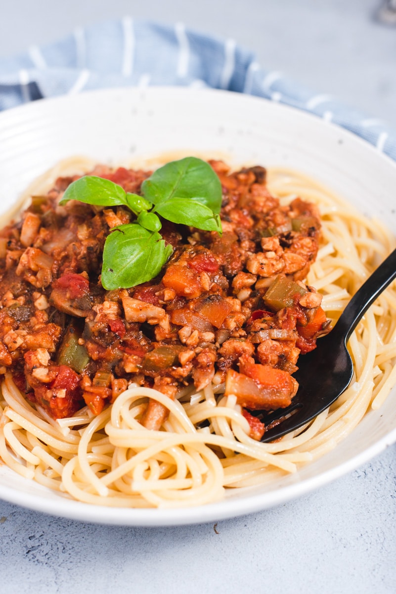 Vegetarian Bolognese with Tempeh Cozy Peach Kitchen