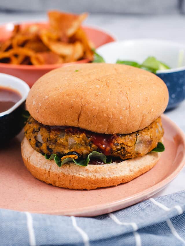 Sweet Potato Black Bean Burgers Story Cozy Peach Kitchen