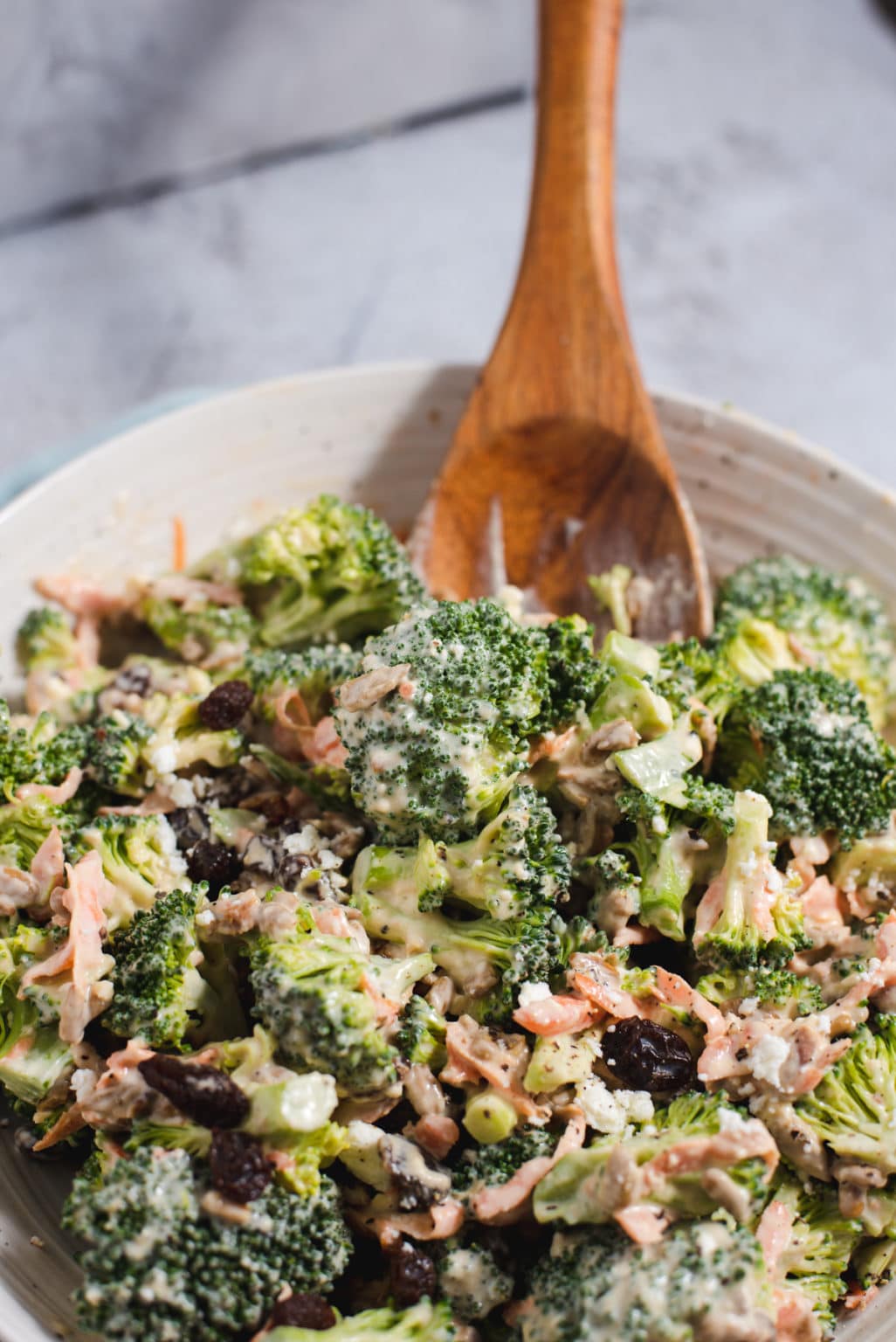 Tahini Broccoli Salad Cozy Peach Kitchen