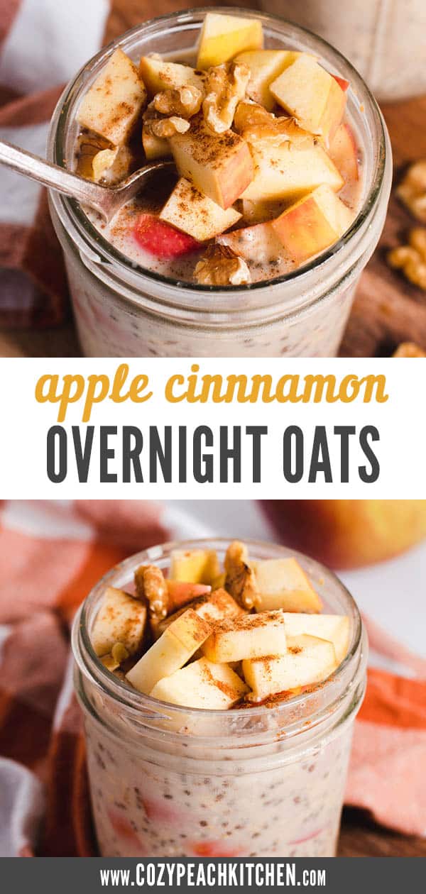 Cinnamon Overnight Oats Cozy Peach Kitchen