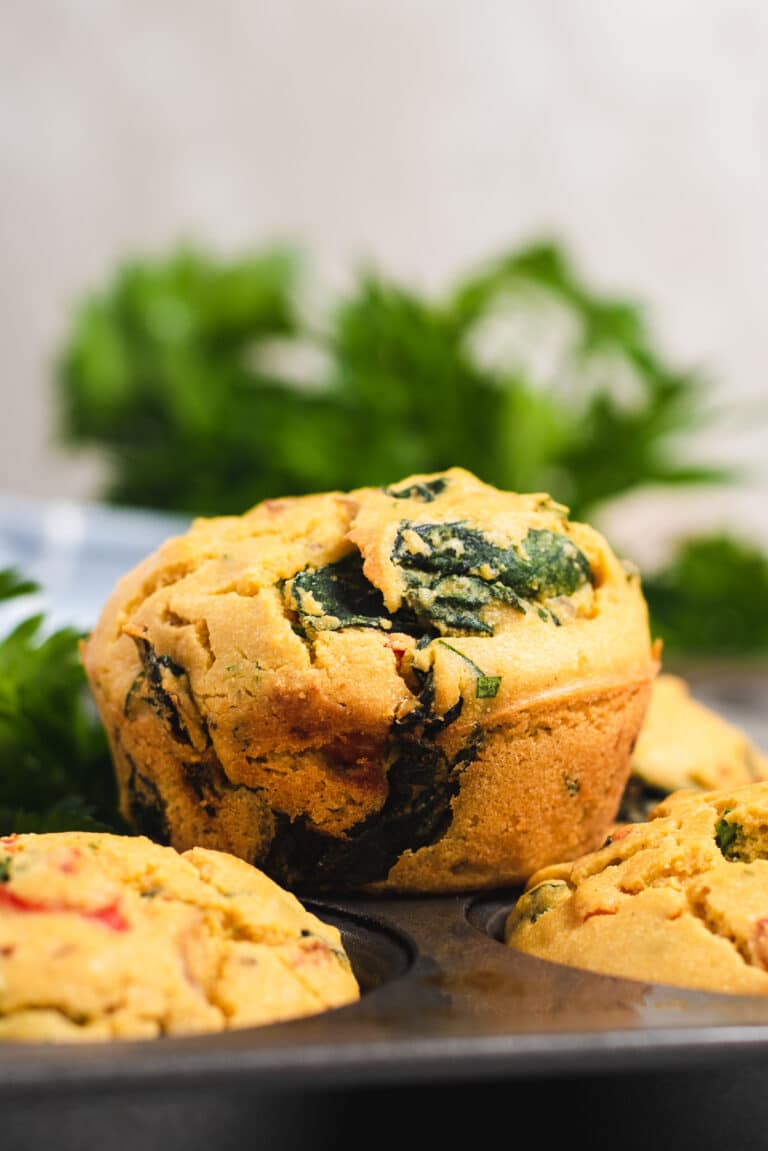 Savory Vegan Chickpea Muffins Cozy Peach Kitchen