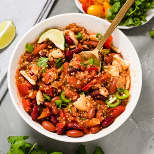 Instant Pot Vegetarian Quinoa Chili Cozy Peach Kitchen