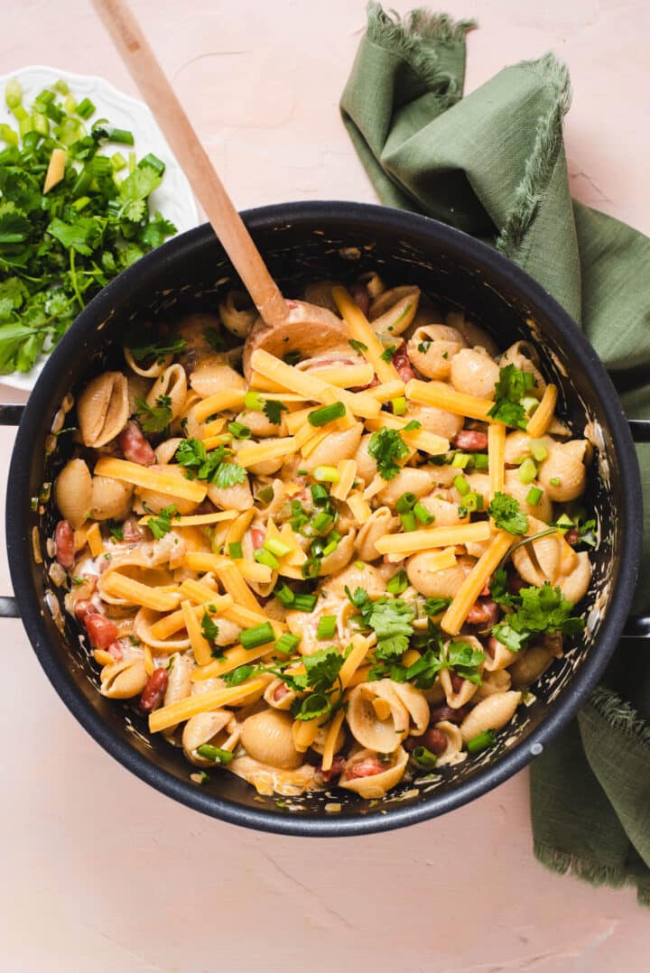 Vegetarian Taco Pasta Cozy Peach Kitchen