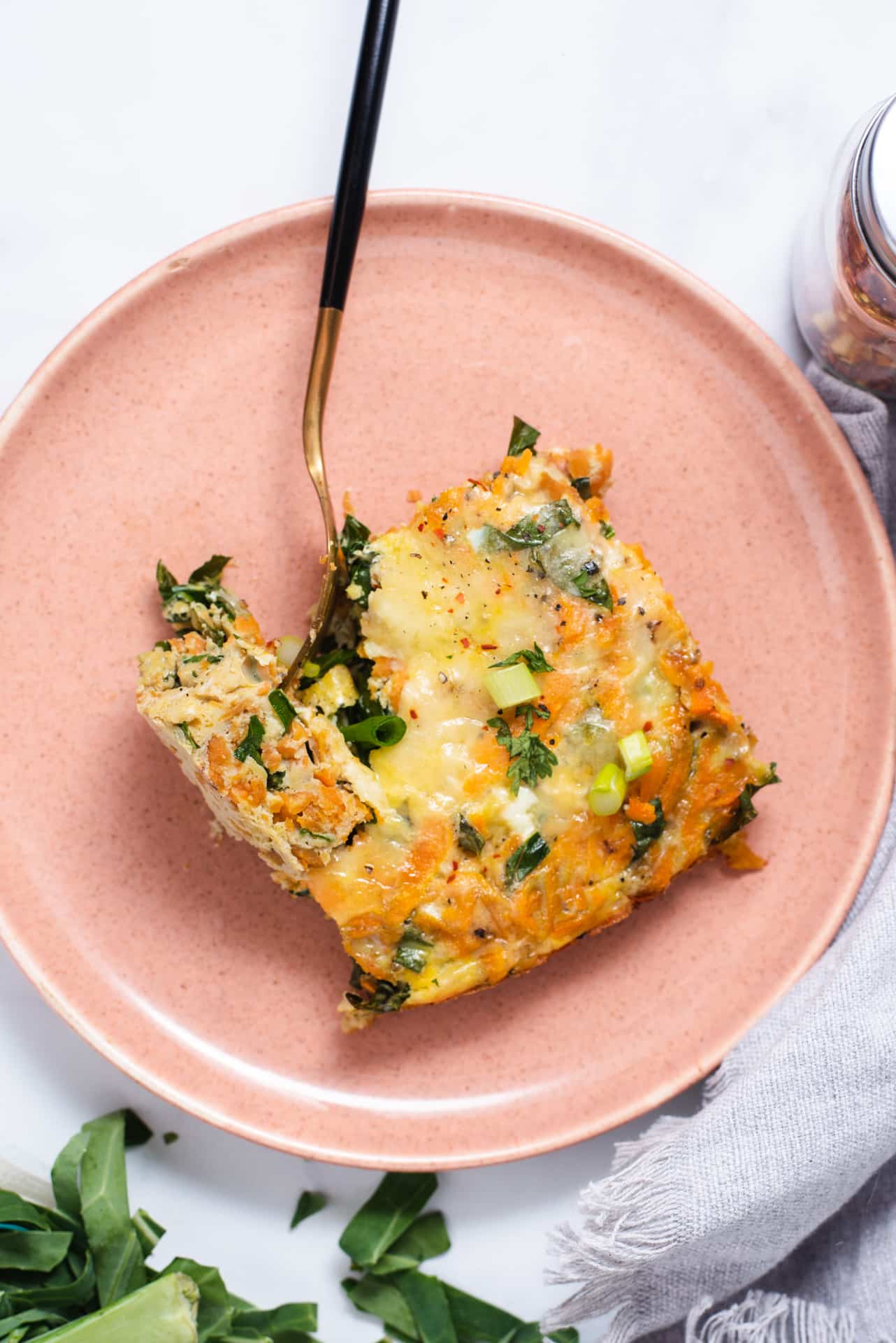 Sweet Potato Egg Bake with Collards Cozy Peach Kitchen
