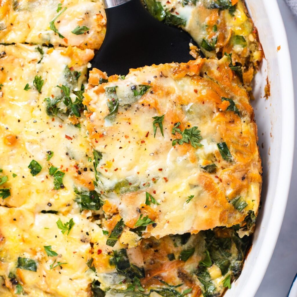 Sweet Potato Egg Bake with Collards Cozy Peach Kitchen