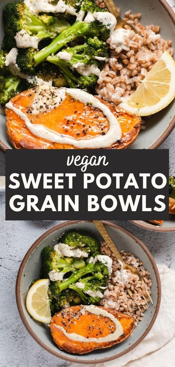 Sweet Potato Farro Bowls Cozy Peach Kitchen