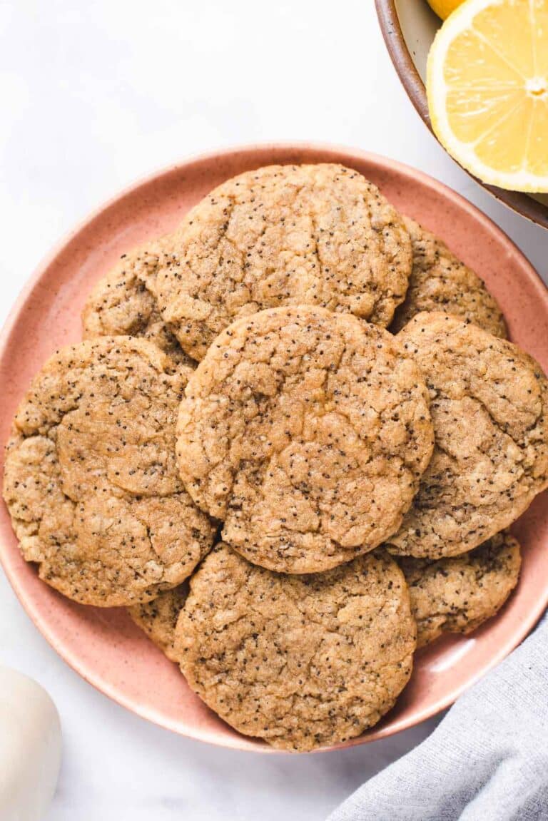 Vegan Lemon Poppy Seed Cookies Cozy Peach Kitchen