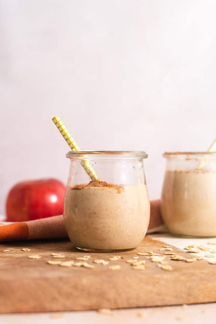 Apple Cinnamon Oatmeal Smoothie Cozy Peach Kitchen