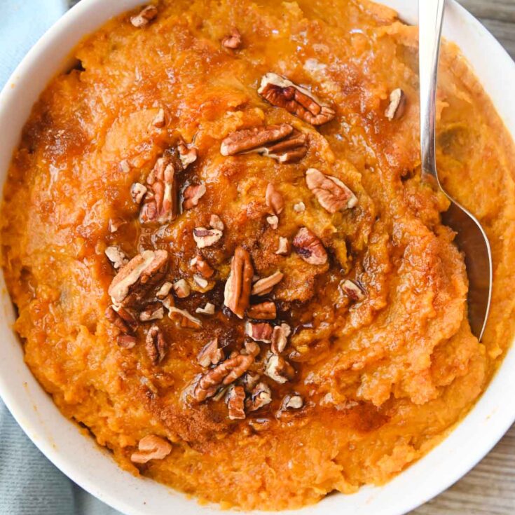 Instant Pot Mashed Sweet Potatoes - Cozy Peach Kitchen