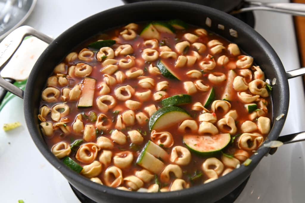 Vegetarian Tortellini Soup Cozy Peach Kitchen