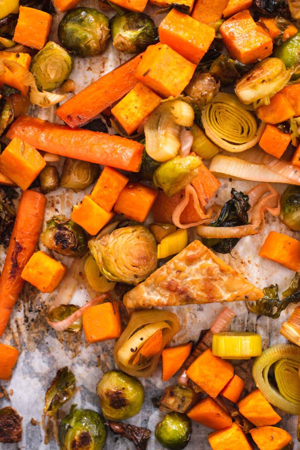 Sheet Pan Tempeh and Fall Vegetables Cozy Peach Kitchen