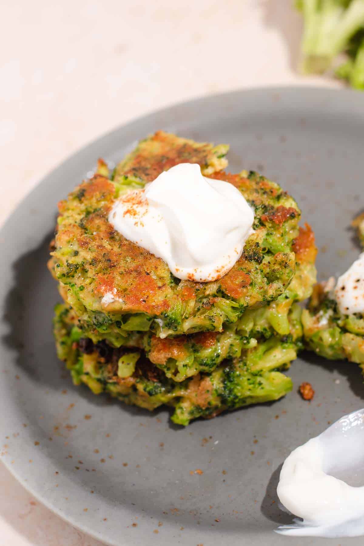 Broccoli Cheddar Fritters Cozy Peach Kitchen