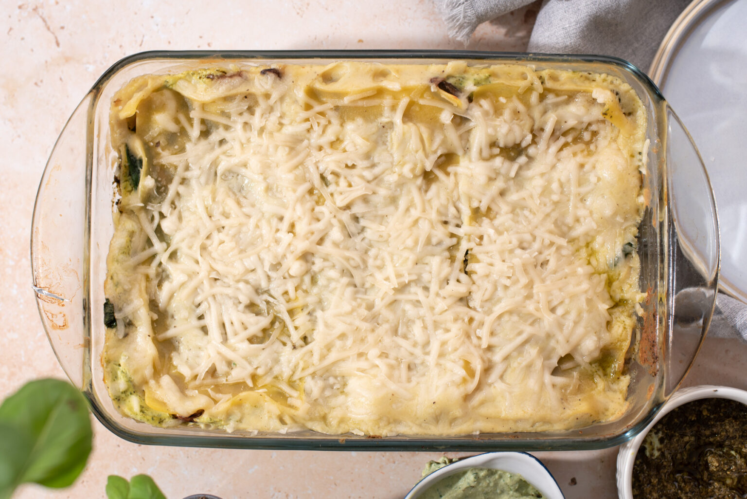 Vegan Pesto Lasagna with Tofu Ricotta Cozy Peach Kitchen