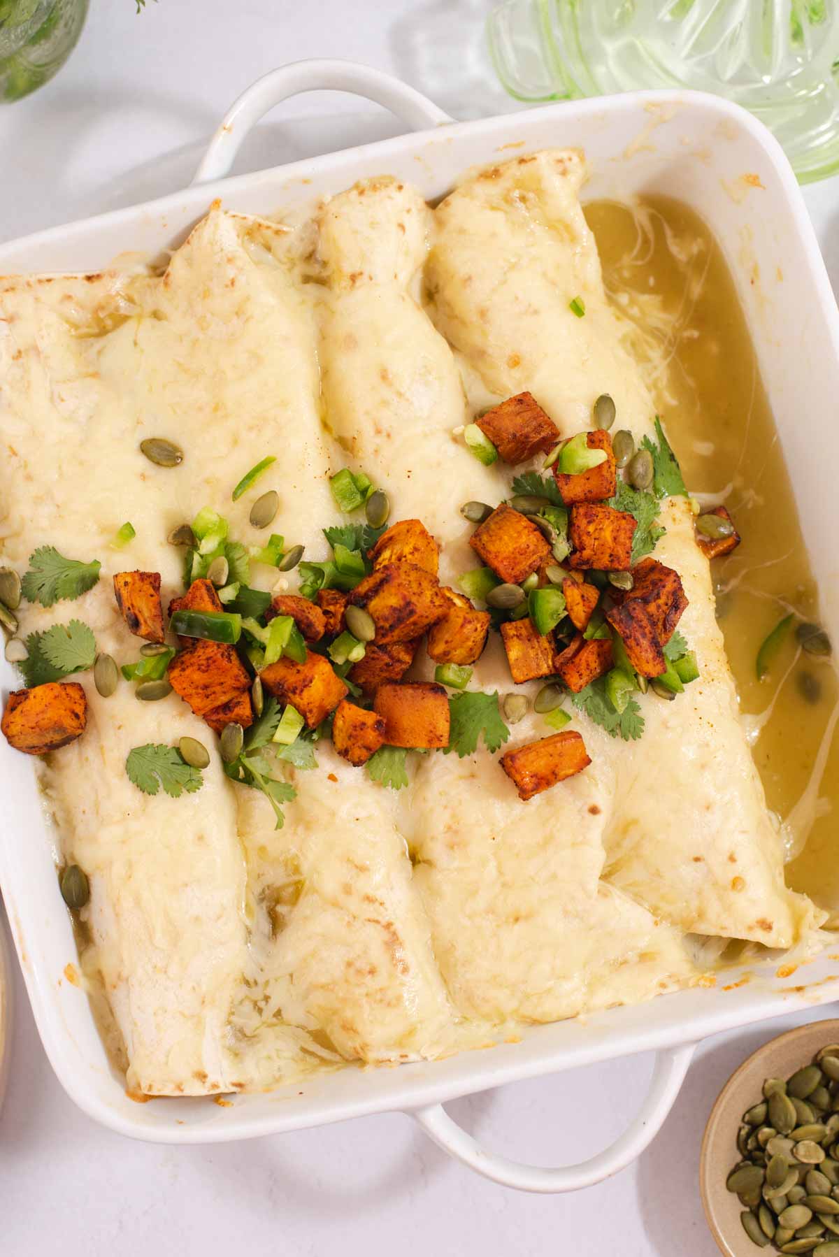 Sweet Potato Black Bean Enchiladas Cozy Peach Kitchen