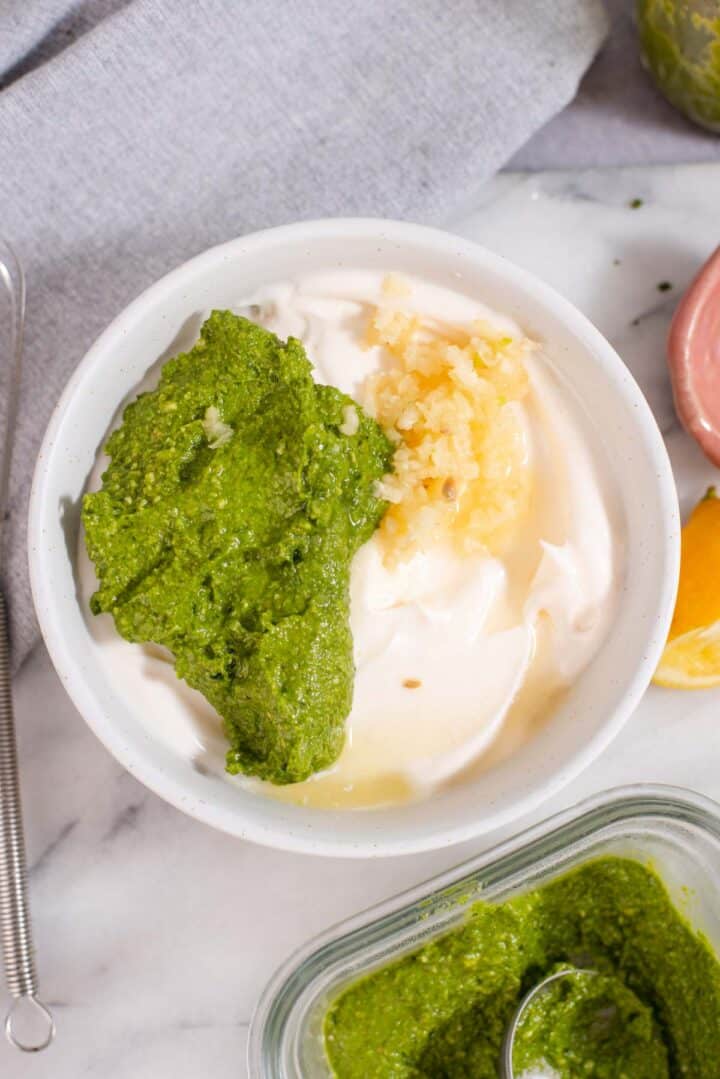 Easy Pesto Aioli Cozy Peach Kitchen