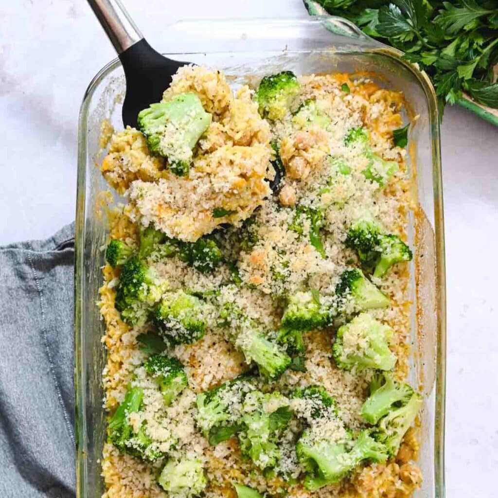 Cheesy Broccoli Rice Casserole Cozy Peach Kitchen