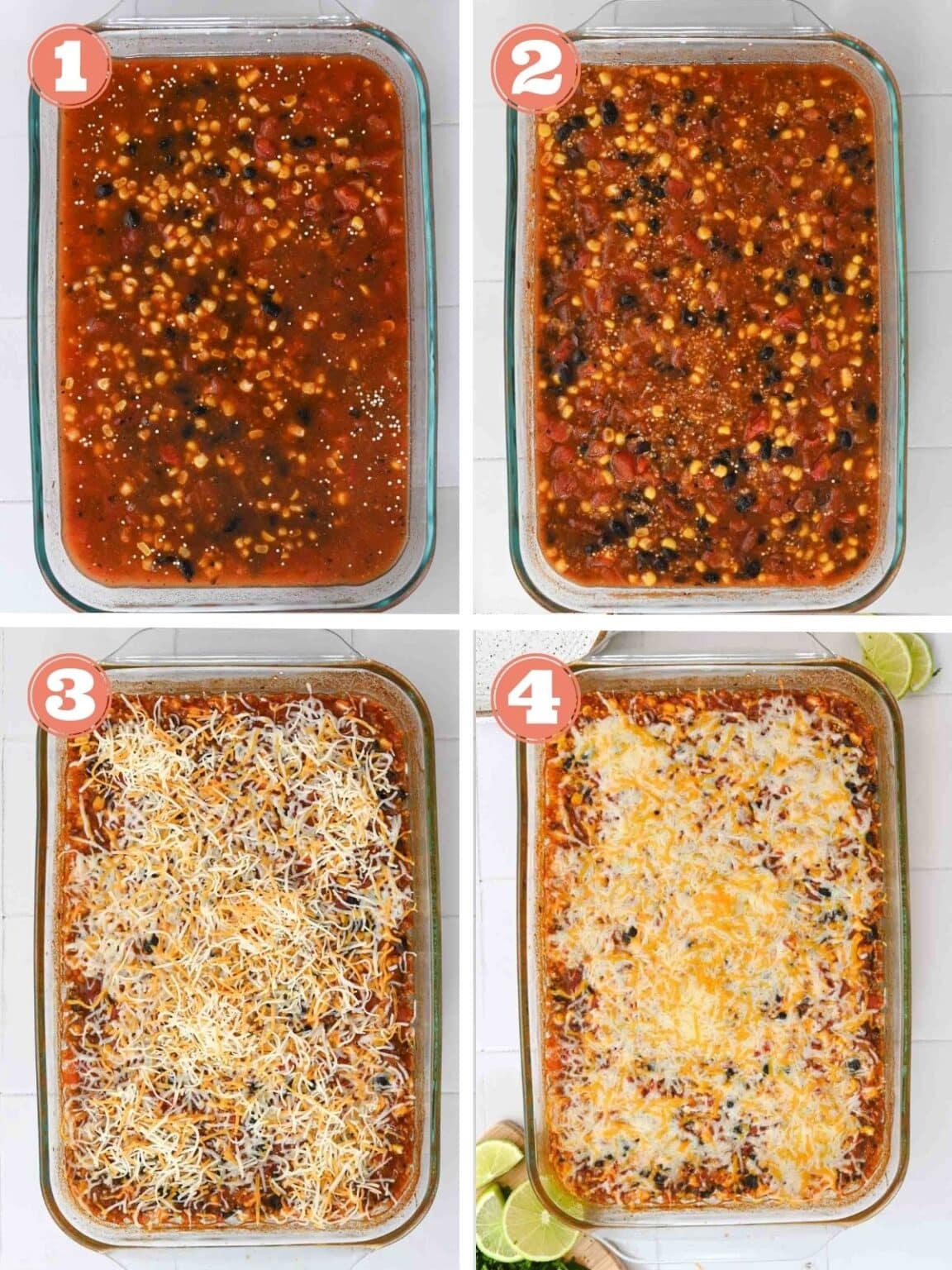 Vegetarian Black Bean Quinoa Casserole (Dump and Bake!) Cozy Peach