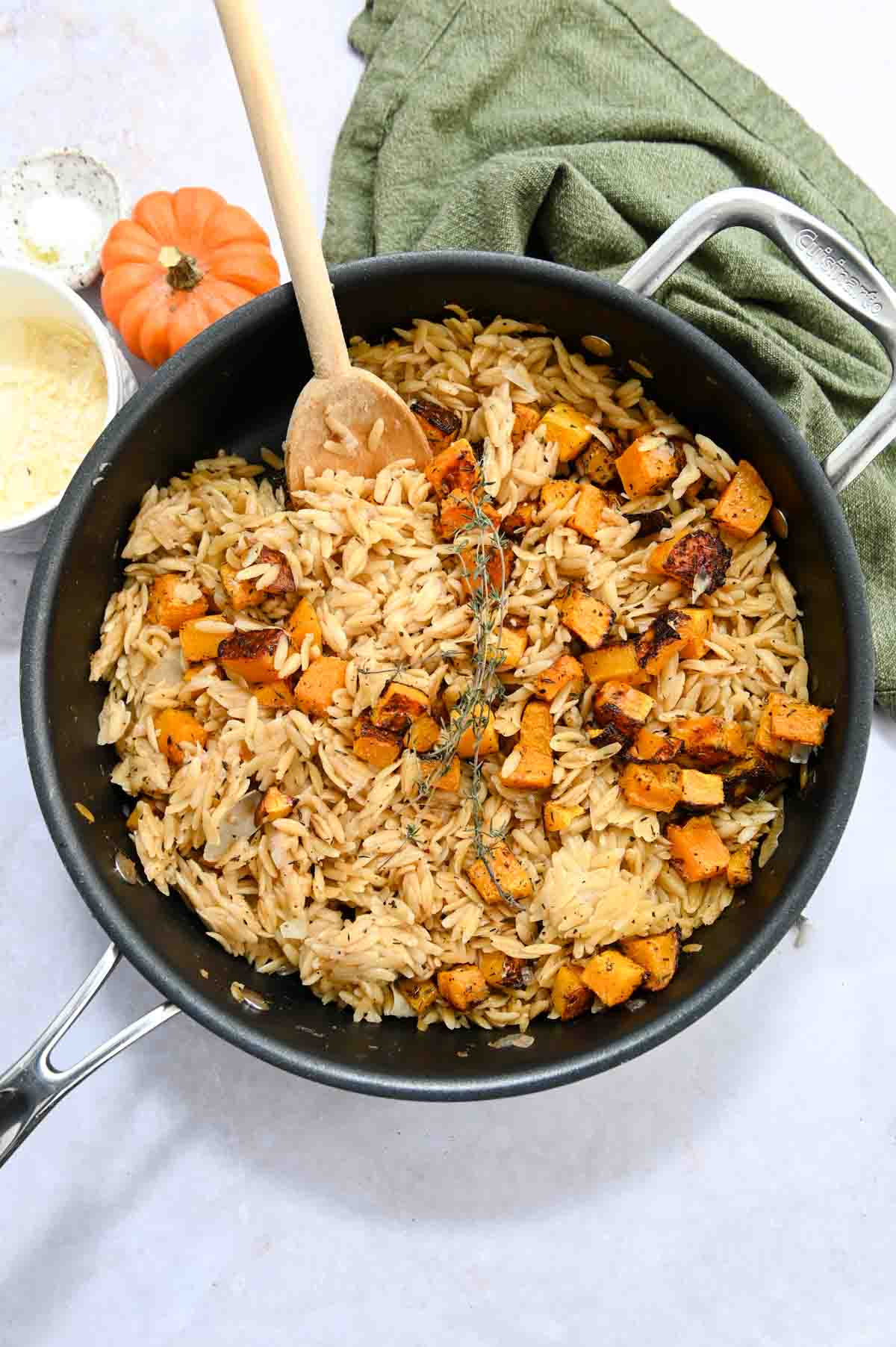 One Pot Orzo with Roasted Butternut Squash Cozy Peach Kitchen