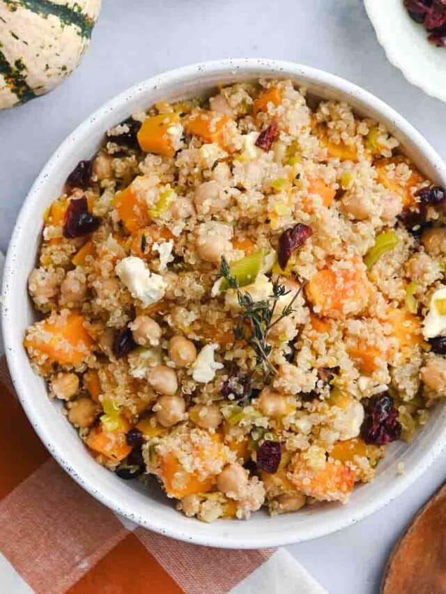 Quinoa Butternut Squash Salad Cozy Peach Kitchen