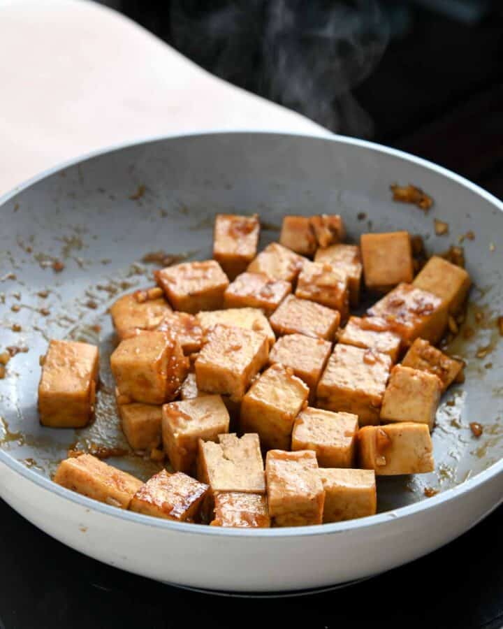 Honey Garlic Tofu Cozy Peach Kitchen