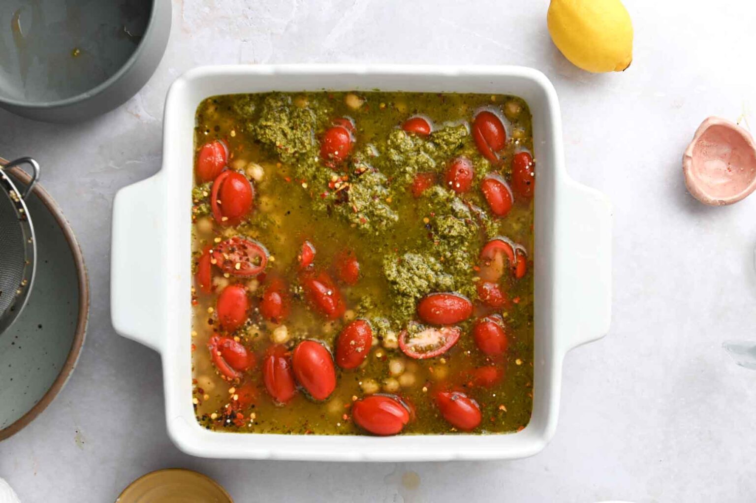 Quinoa Pesto Bake Cozy Peach Kitchen