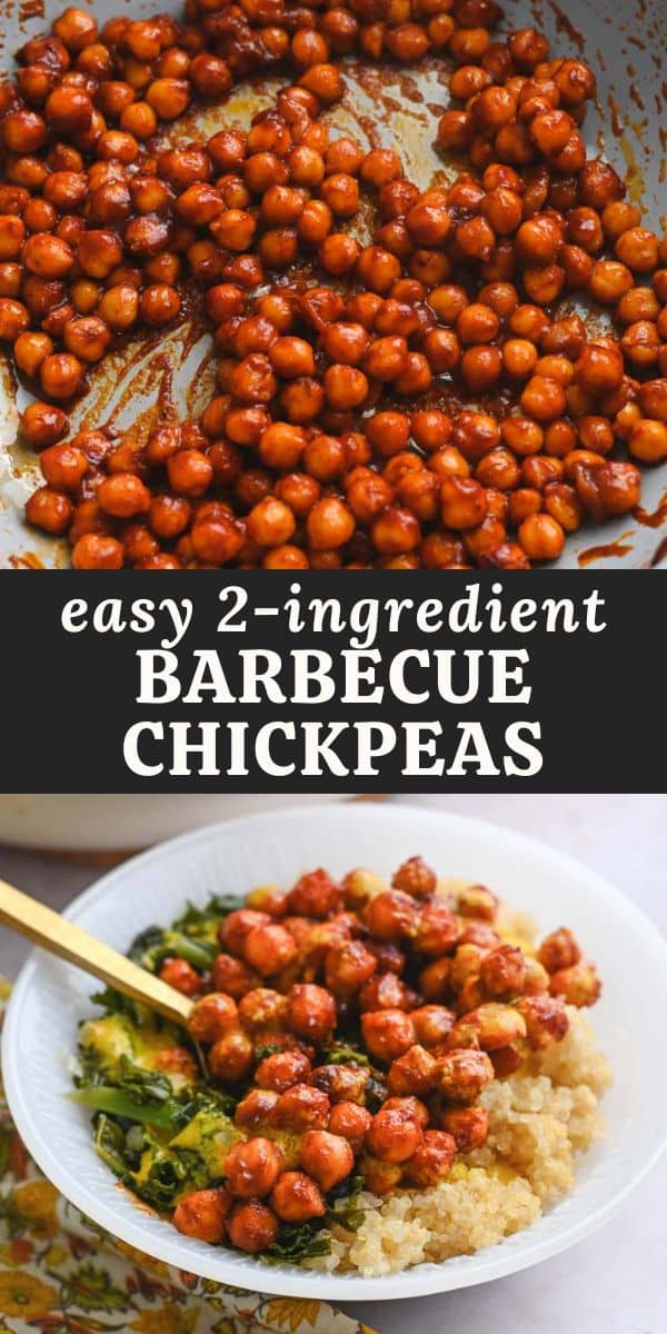 BBQ Chickpeas (Stovetop or Roasted) Cozy Peach Kitchen