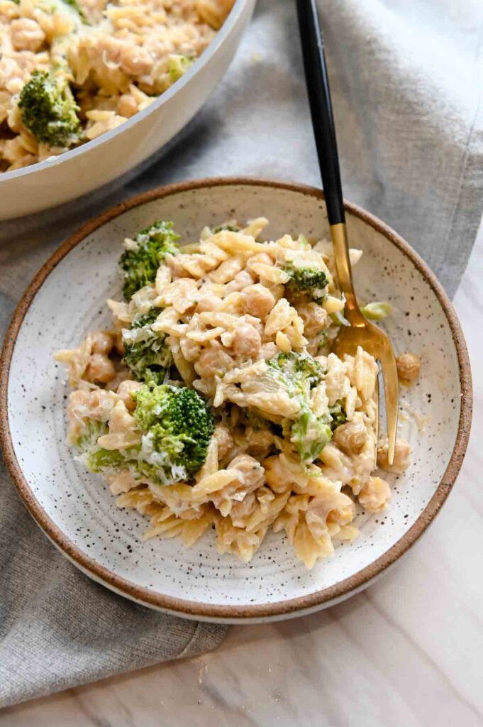 One Pot Lemon Tahini Orzo Cozy Peach Kitchen