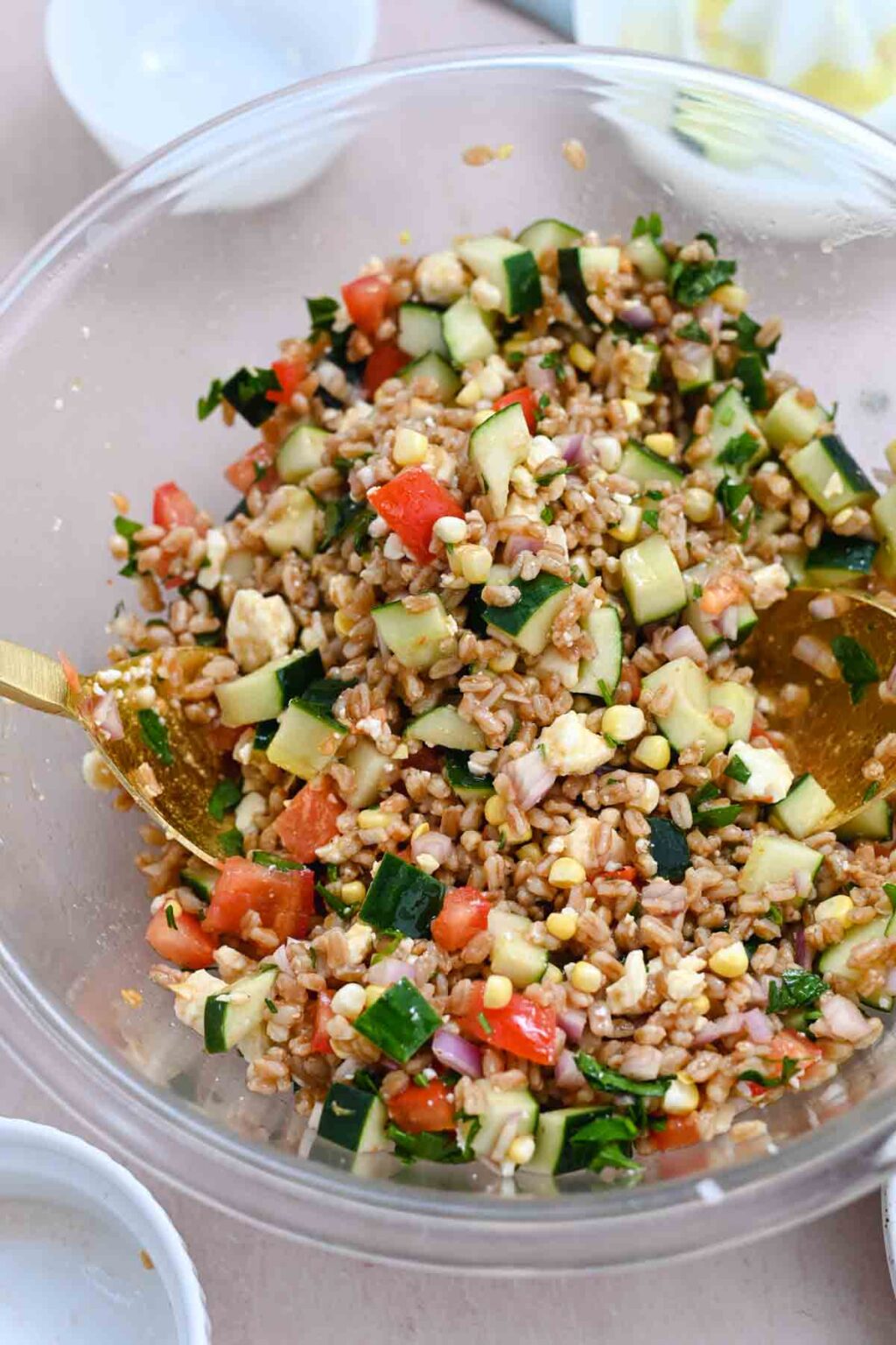 Summer Farro Salad Cozy Peach Kitchen