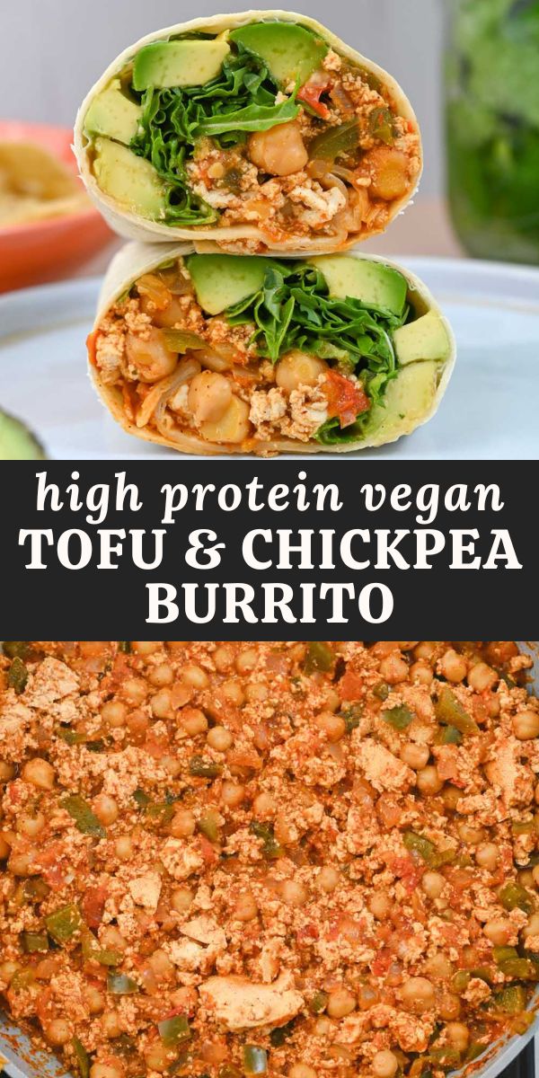 Tofu Burritos (High Protein) Cozy Peach Kitchen