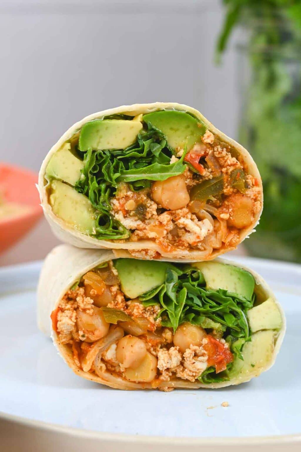 Tofu Burritos (High Protein) Cozy Peach Kitchen