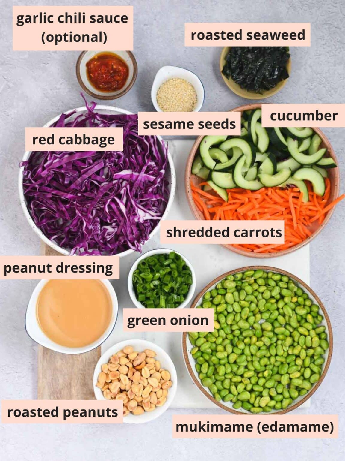 Edamame Salad with Peanut Dressing Cozy Peach Kitchen