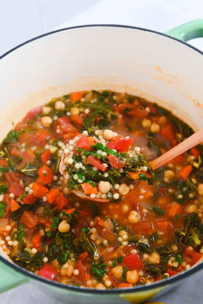 Couscous Vegetable Soup Cozy Peach Kitchen