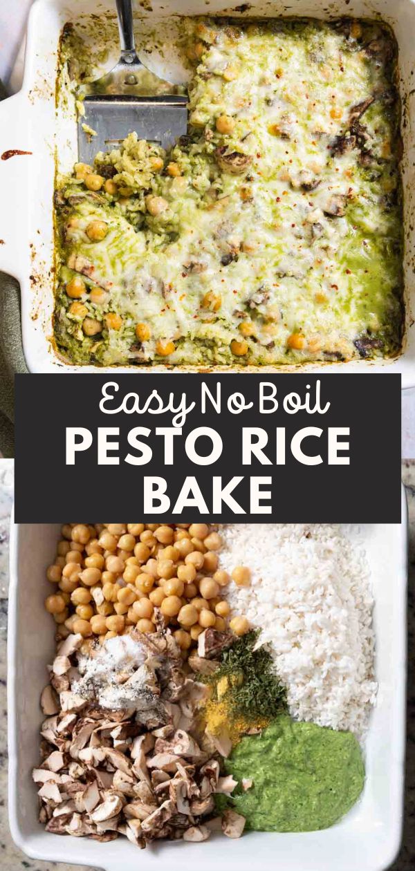 Pesto Rice Bake Cozy Peach Kitchen