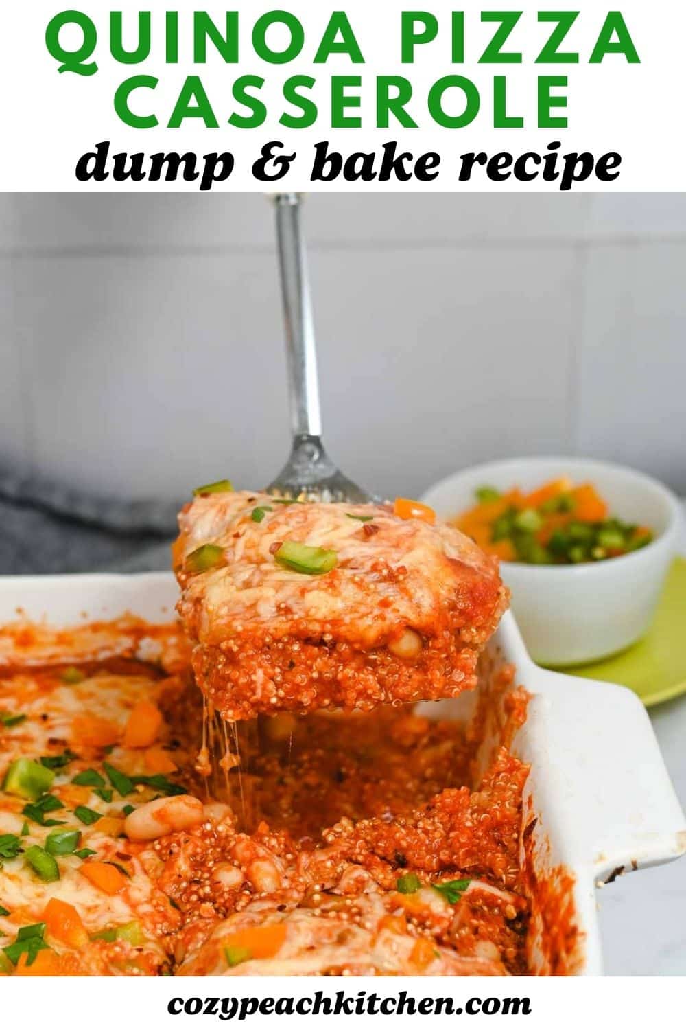 Quinoa Pizza Casserole Cozy Peach Kitchen