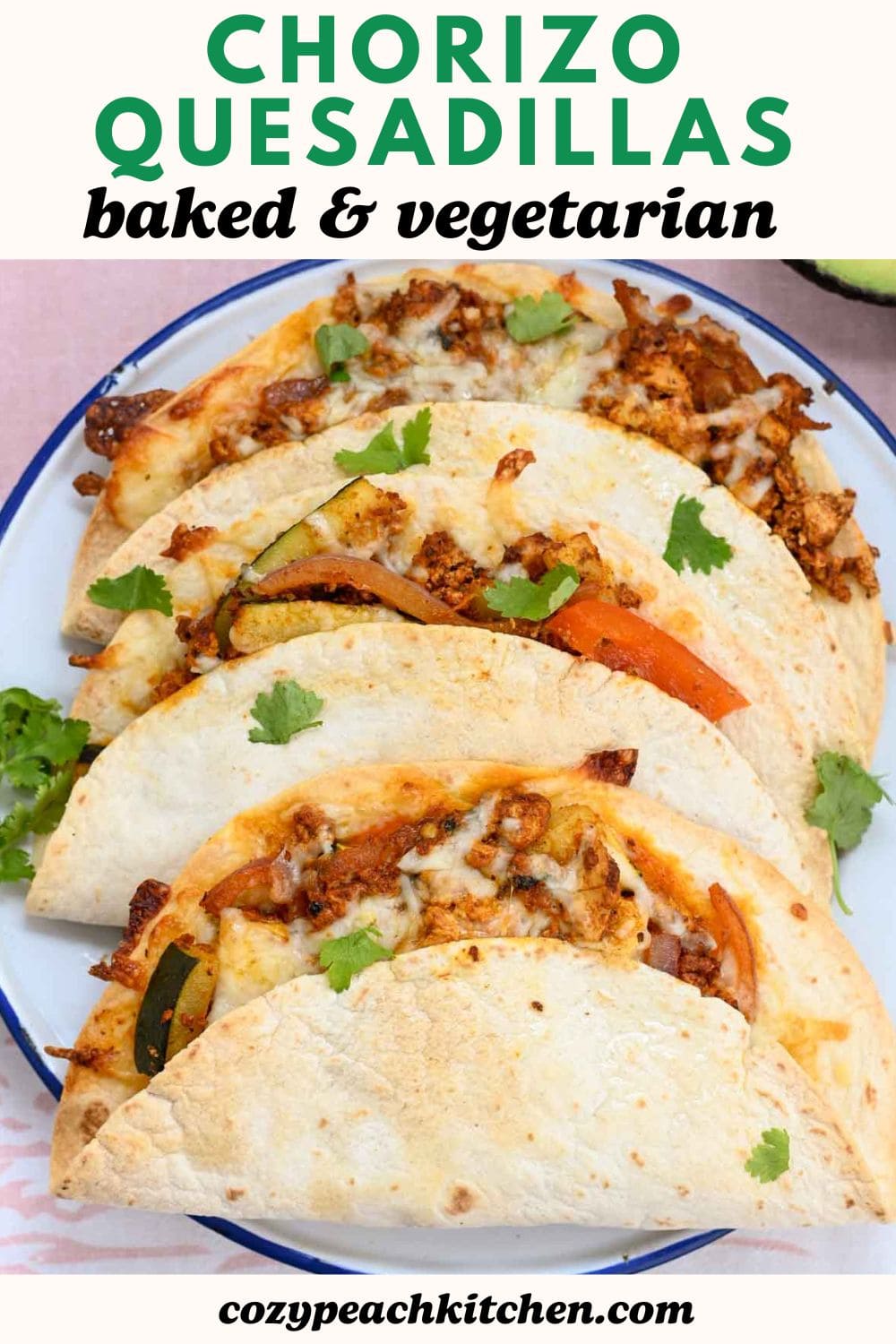 Chorizo Baked Quesadillas - Cozy Peach Kitchen