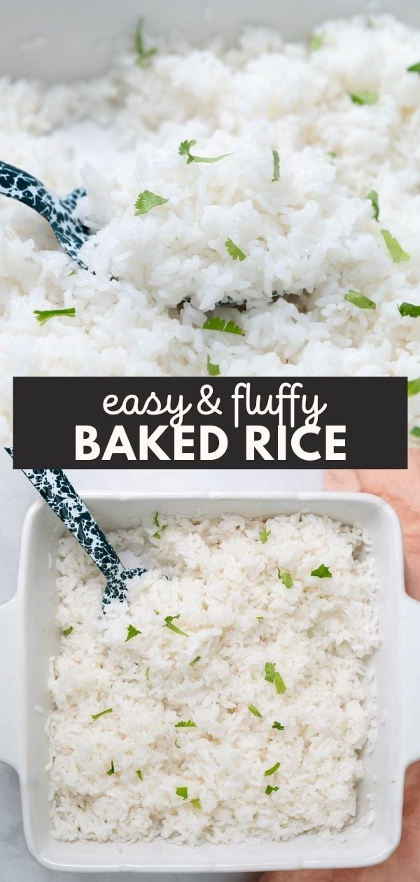 Oven-Baked White Rice - Cozy Peach Kitchen